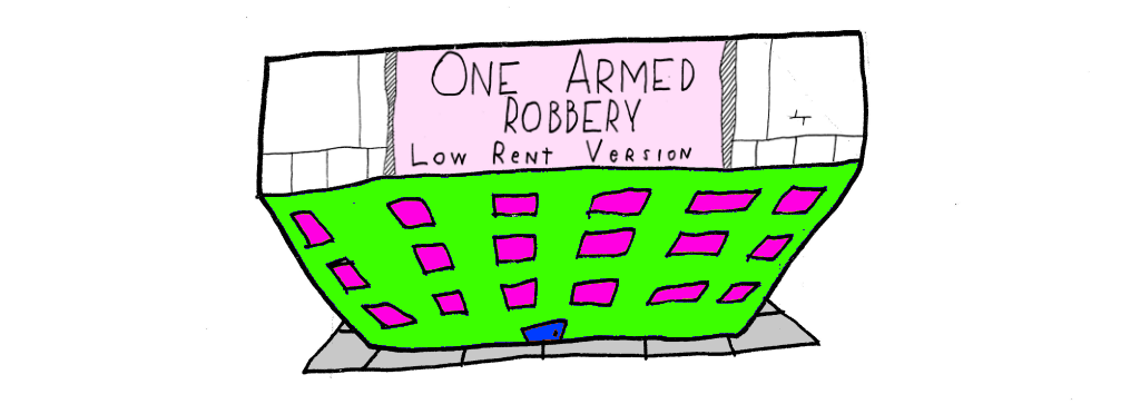 Link to the playing card deck version of One Armed Robbery, a physical card game.